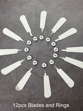 DIY cheese spreader Stainless Steel blade-12pcs set